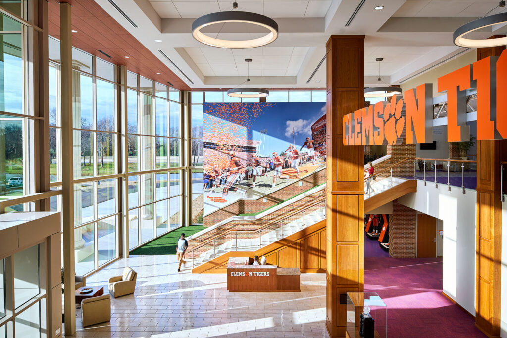 Clemson FB Ops main atrium