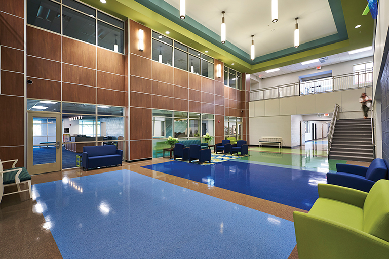 Mill Creek Elementary+Middle School Lobby + Admin