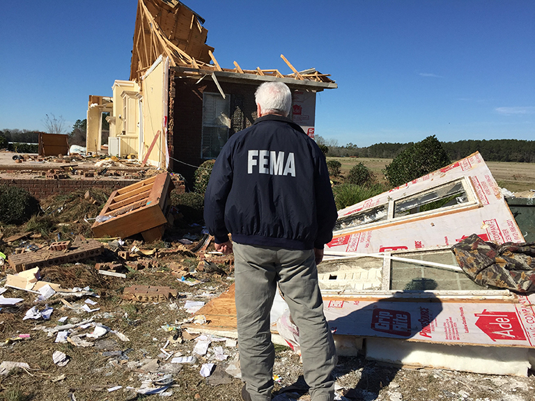 ALBANY, Ga. - FEMA Disaster Survivor Assistance teams are visiting Dougherty County homes damaged by January 2, 2017 tornadoes and severe storms. The teams are providing information to survivors about FEMA assistance.