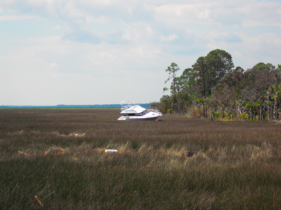 Boat in marsh St. Marys web