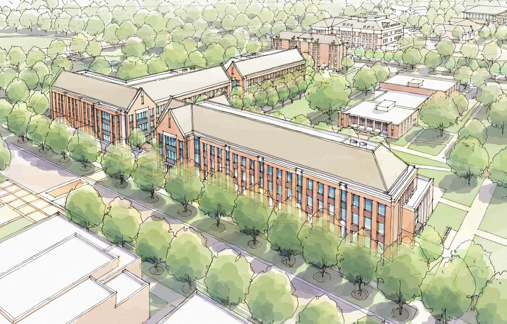 Auburn University's rendering of the STEM and Ag Complex