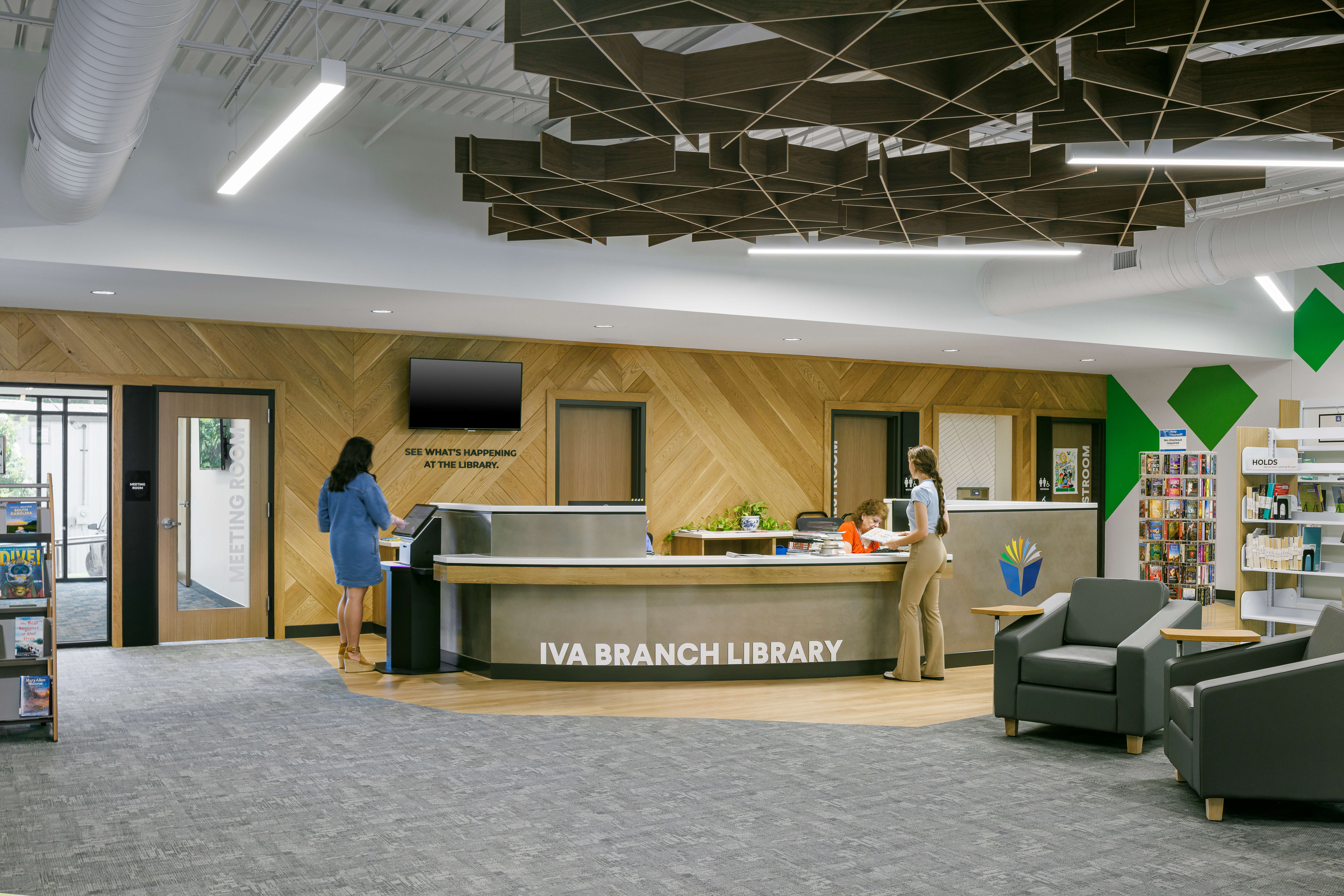 Iva Library winning AIA Greenville