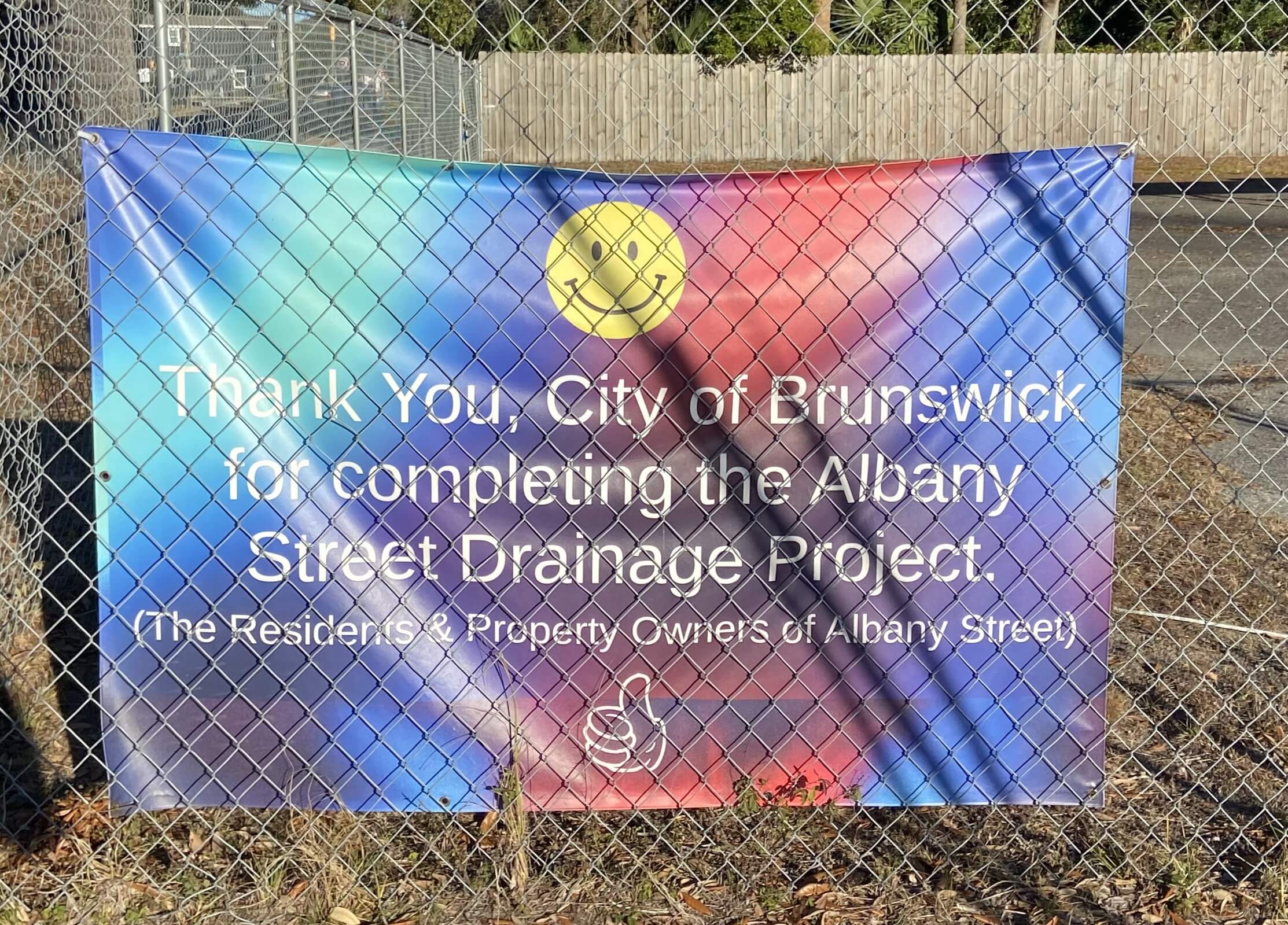 Albany Street Sign from Residents coyy1