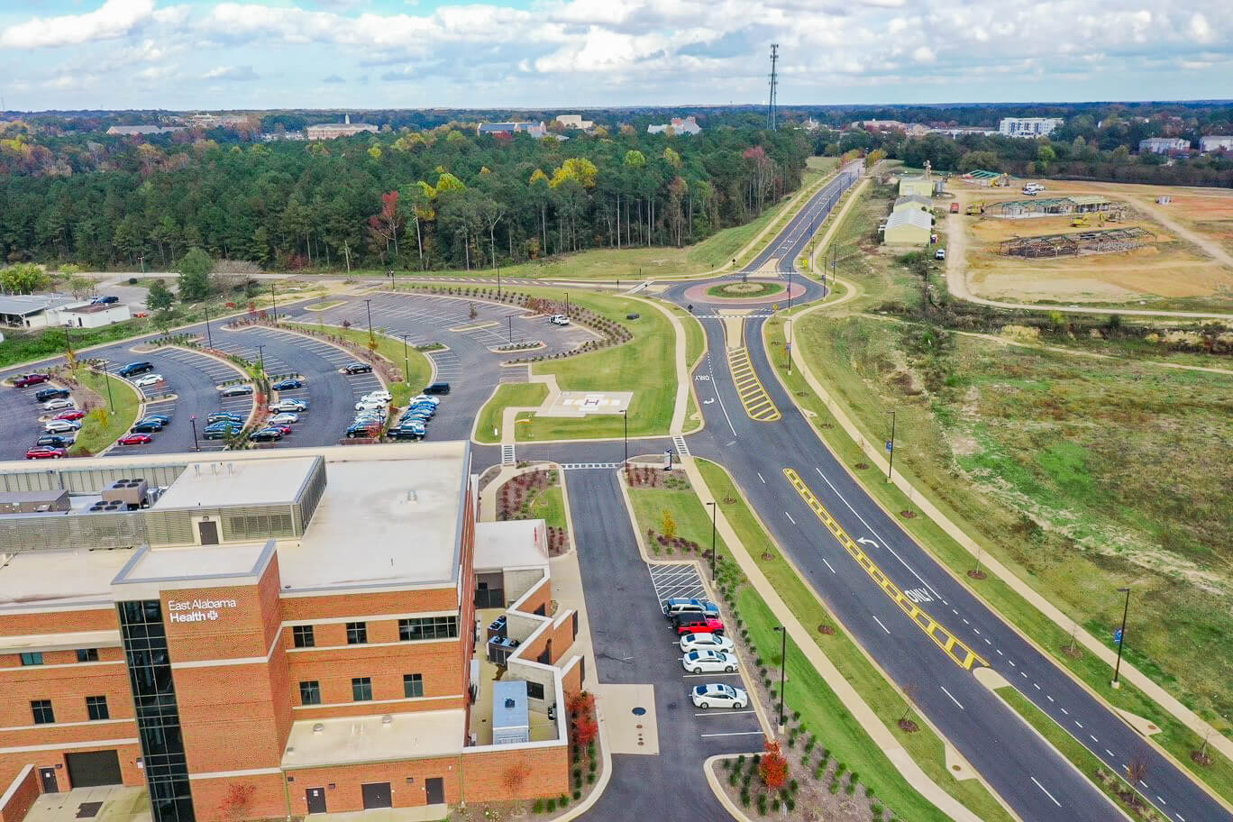 Camp Auburn Road at Shug Jordan Parkway